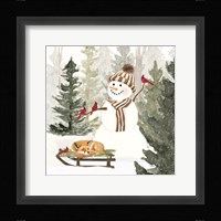 Christmas in the Woods IV Framed Print