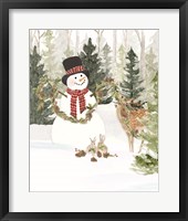 Christmas in the Woods Portrait I Framed Print