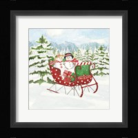 Peppermint Holiday VII Framed Print