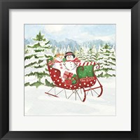 Peppermint Holiday VII Framed Print