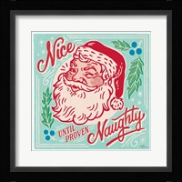 Naughty and Nice II Bright Framed Print