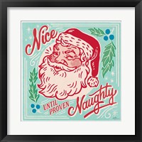 Naughty and Nice II Bright Framed Print