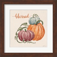 Harvest Jewels IV Pumpkins Sq Fine Art Print