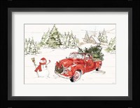 Soft Season I Dark Red Fine Art Print