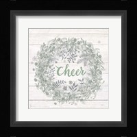Frosty Cheer Sage Silver Fine Art Print