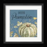 Happy Harvest VII Blue Fine Art Print