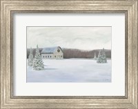 Holiday Winter Barn Fine Art Print