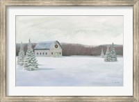 Holiday Winter Barn Fine Art Print