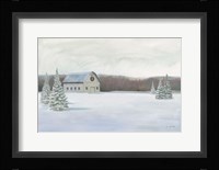 Holiday Winter Barn Fine Art Print
