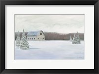 Holiday Winter Barn Fine Art Print