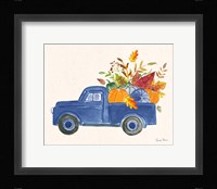 Autumn Harvest II Navy Framed Print