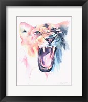 Wild Lioness Framed Print