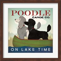 Double Poodle Canoe Fine Art Print