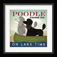 Double Poodle Canoe Framed Print