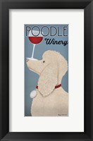 White Poodle Winery Fine Art Print