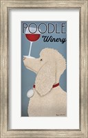 White Poodle Winery Fine Art Print