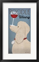 White Poodle Winery Framed Print