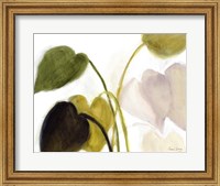 Philodendron in Rosy Greens No. 1 Fine Art Print