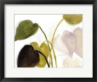 Philodendron in Rosy Greens No. 1 Framed Print