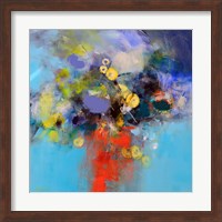 Blue and Yellow Flowers Fine Art Print