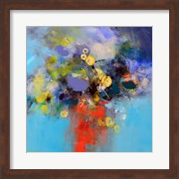 Blue and Yellow Flowers Fine Art Print