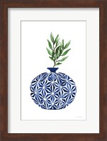 Cobalt Geometric Vases IV Fine Art Print