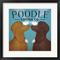 Double Poodle Coffee Framed Print