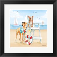 Summer Fun at the Beach IV Framed Print