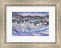 Winter Village Fine Art Print