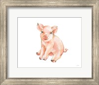 Sweet Piggy Sitting Fine Art Print