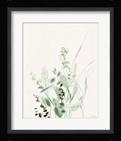 Grasses II on Linen Framed Print