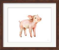 Sweet Piggy on White Fine Art Print