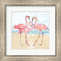 Flamingo Fever Beach Fine Art Print