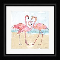 Flamingo Fever Beach Fine Art Print