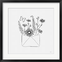 Among Wildflowers V Framed Print