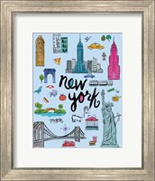 Travel NYC Blue Fine Art Print