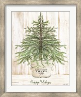 Happy Holidays Tree Fine Art Print