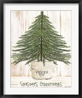 Season's Greetings Tree Fine Art Print