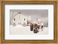 Snowy Country Christmas Wishes Fine Art Print