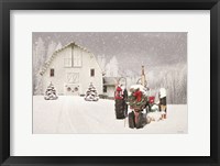 Snowy Country Christmas Wishes Fine Art Print