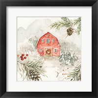 Poinsettia Village III Fine Art Print