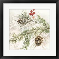 Poinsettia Village V Framed Print