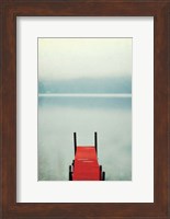 Red Boat Dock Fine Art Print