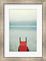 Red Boat Dock Fine Art Print