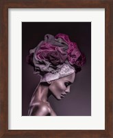Woman in Thought, Magenta Fine Art Print