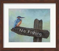 Kingfisher No Fishing Fine Art Print
