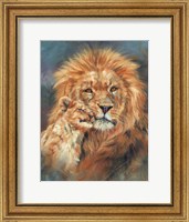 Lion Love Portrait Fine Art Print