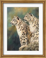 Snow Leopard's Rock Fine Art Print