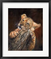 Lion Cub Tree Fine Art Print