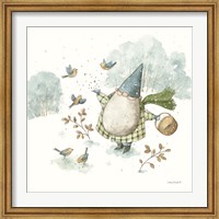 Everyday Gnomes I-Winter Birds Fine Art Print